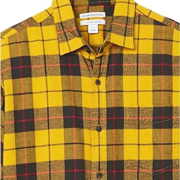 Essentials Men's Long-Sleeve Flannel Shirt (Available in Big & Tall) - Picture 2 of 6